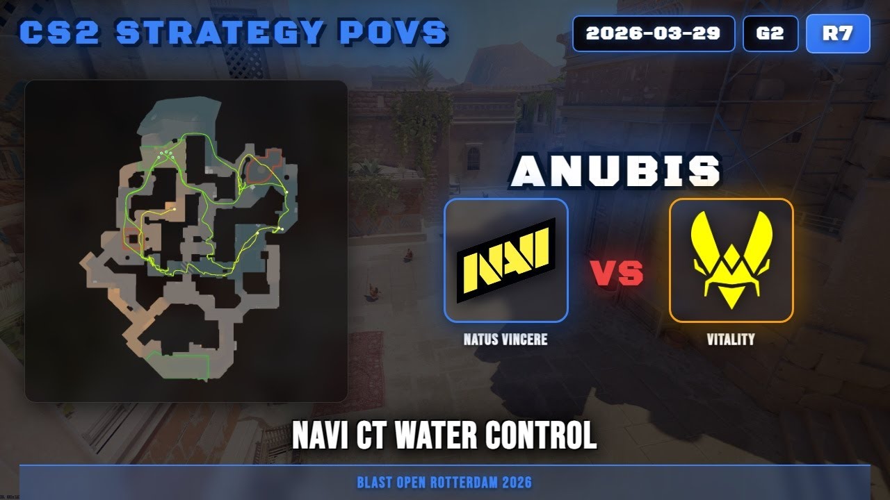 NaVi CT Water Control vs Vitality - Anubis - BLAST Open Rotterdam 2026