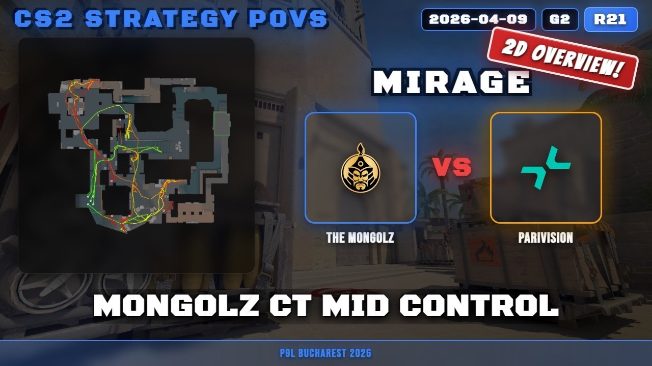 MongolZ CT Mid Control vs The MongolZ - Mirage - PGL Bucharest 2026