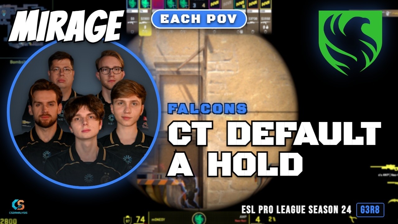 Falcons CT Default A Hold vs Natus Vincere - Mirage - ESL Pro League Season 24