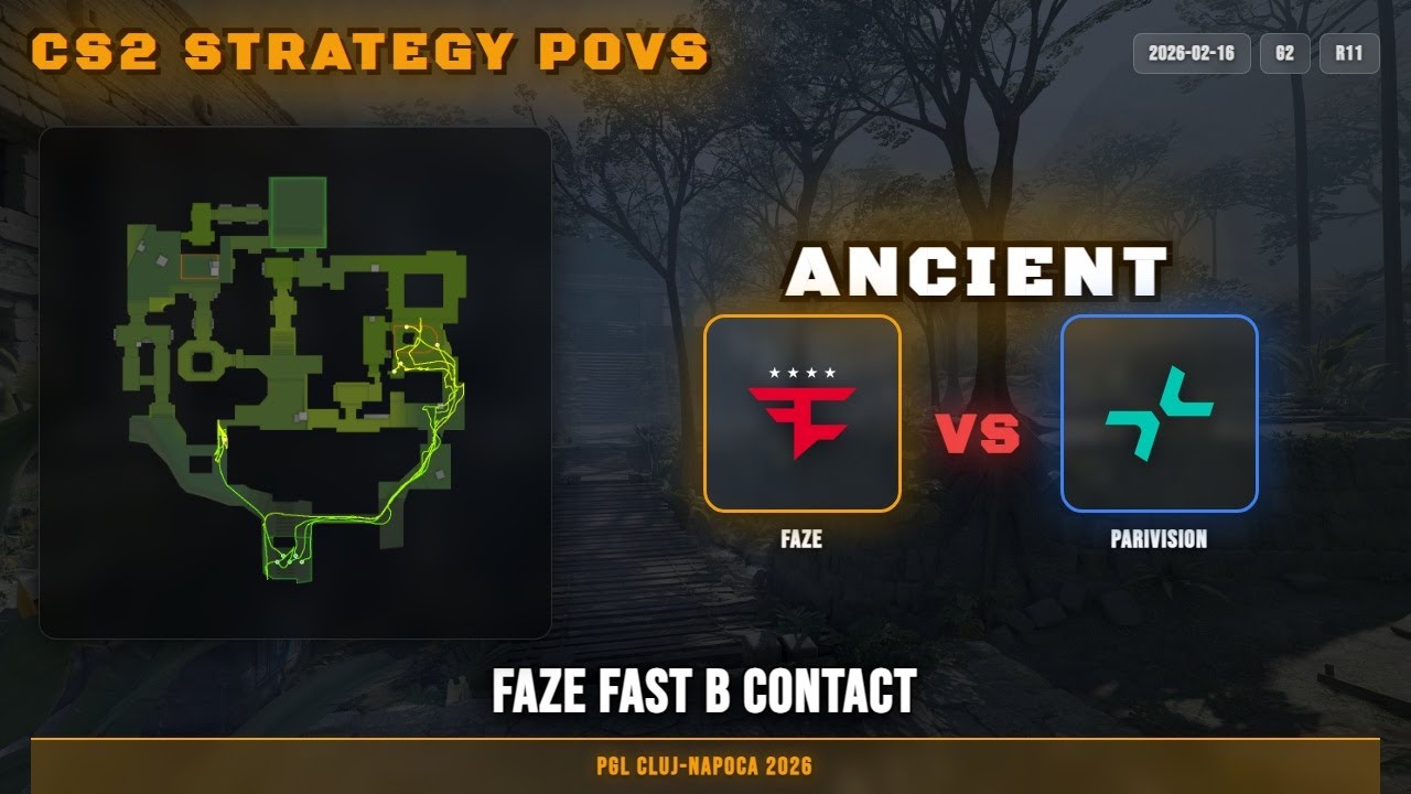 FaZe Fast B Contact vs PARIVISION - Ancient - PGL Cluj-Napoca 2026