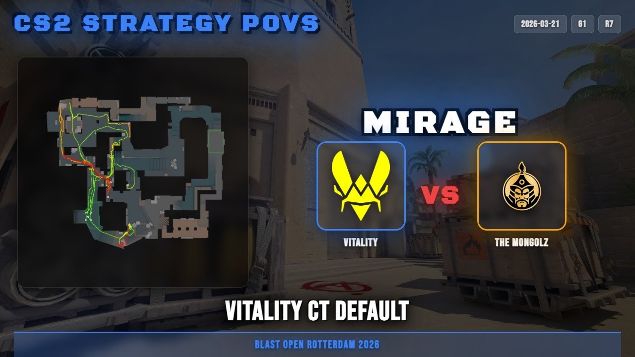 Vitality CT Default vs The MongolZ - Mirage - BLAST Open Rotterdam 2026