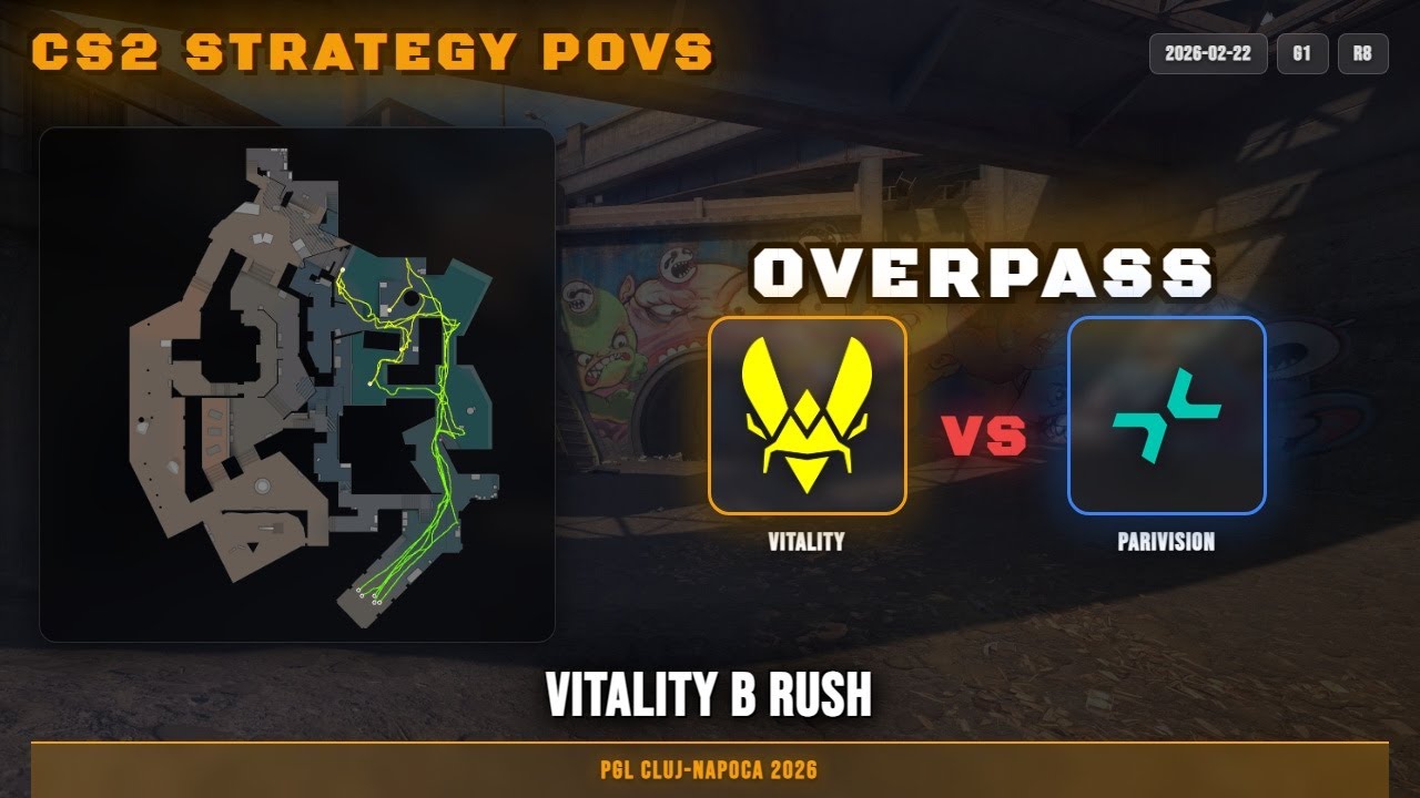 Vitality B Rush vs PARIVISION - Overpass - PGL Cluj-Napoca 2026