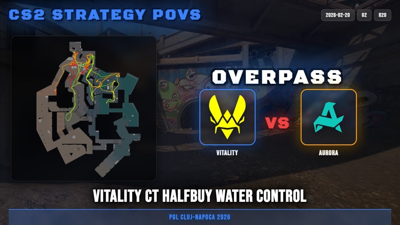Vitality CT HalfBuy Water Control vs Aurora - Overpass - PGL Cluj-Napoca 2026