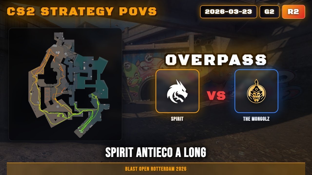 Spirit AntiEco A Long vs The MongolZ - Overpass - BLAST Open Rotterdam 2026