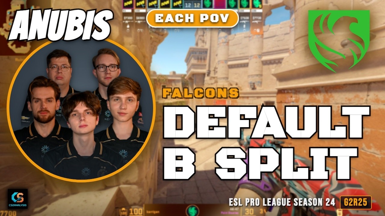 Falcons Default B Split vs Natus Vincere - Anubis - ESL Pro League Season 24