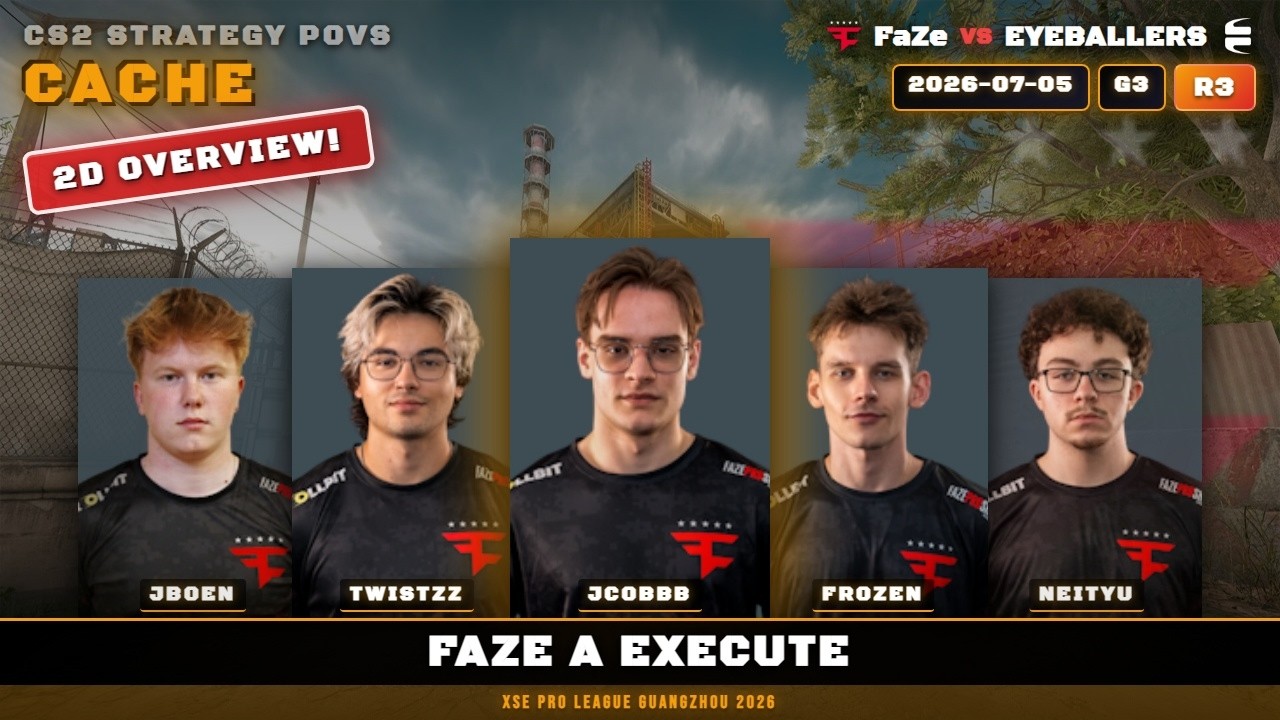 FaZe A Execute vs EYEBALLERS - Cache - XSE Pro League Guangzhou 2026
