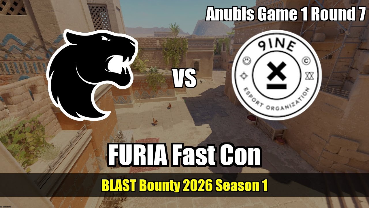 FURIA Fast Con vs 9INE - Anubis - BLAST Bounty 2026 Season 1