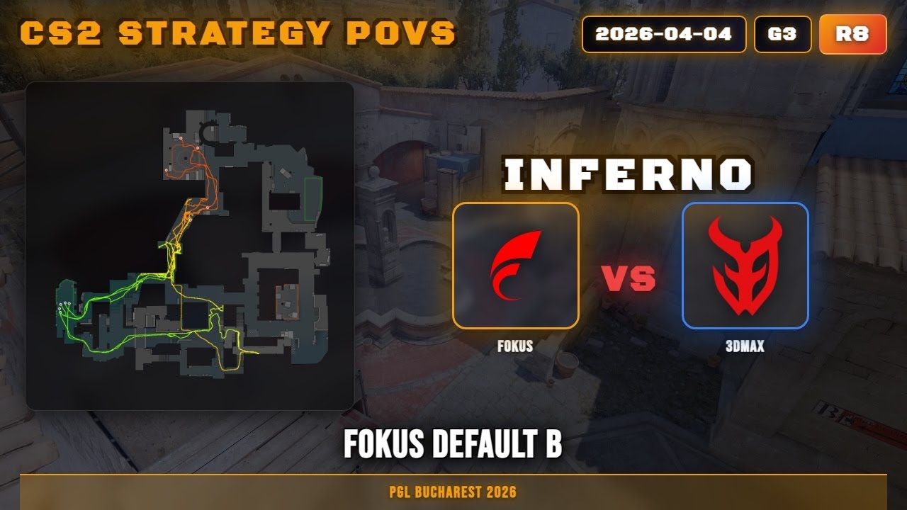 FOKUS Default B vs 3DMAX - Inferno - PGL Bucharest 2026