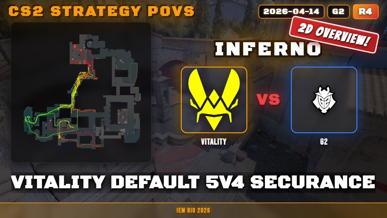 Vitality Default 5v4 Securance vs G2 - Inferno - IEM Rio 2026