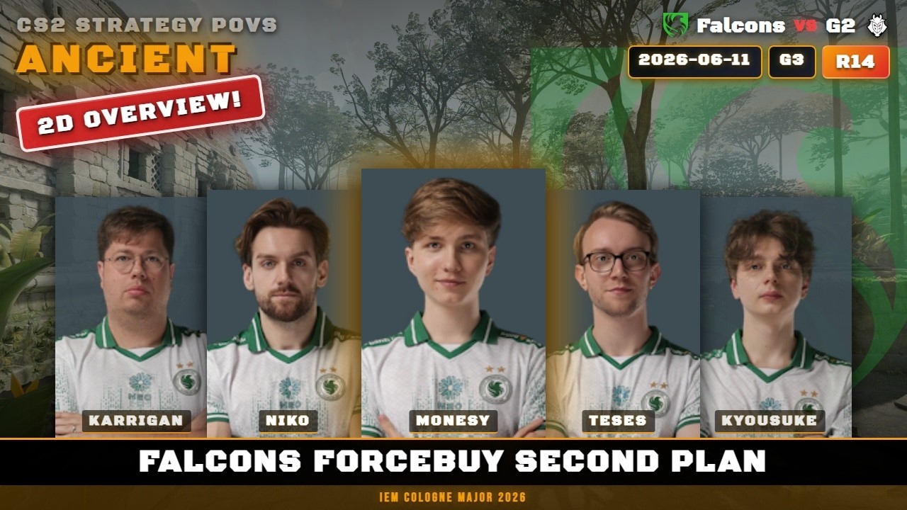 Falcons ForceBuy Second Plan vs G2 - Ancient - IEM Cologne Major 2026