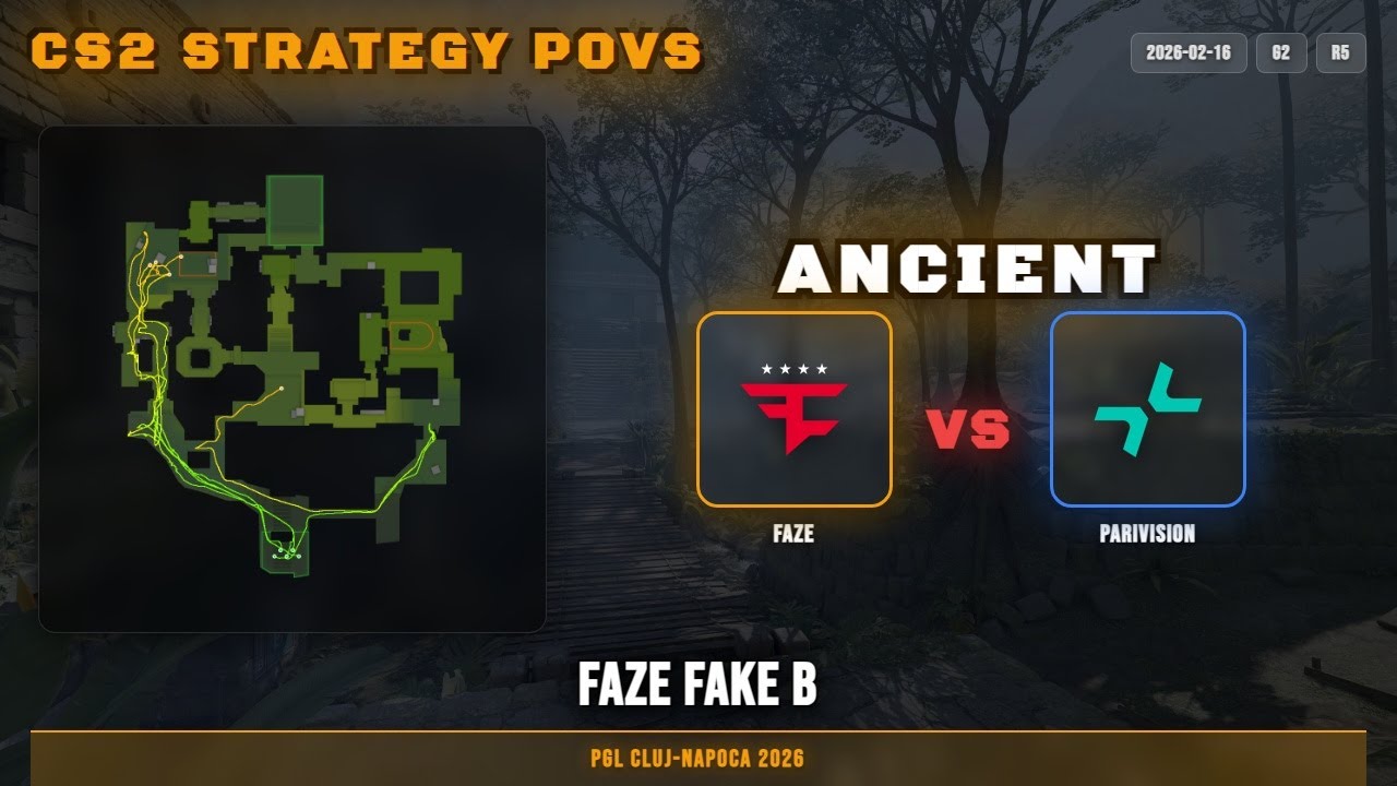 FaZe Fake B vs PARIVISION - Ancient - PGL Cluj-Napoca 2026
