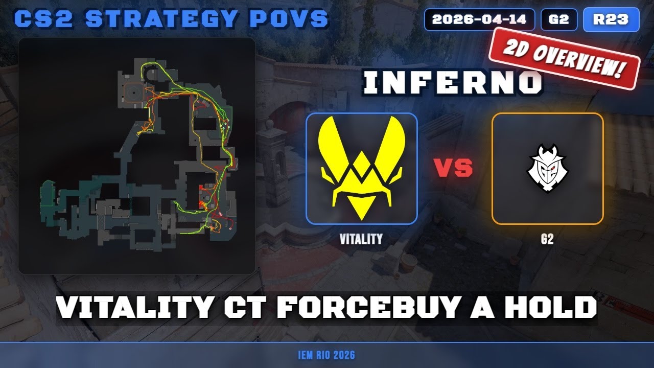 Vitality CT ForceBuy A Hold vs G2 - Inferno - IEM Rio 2026