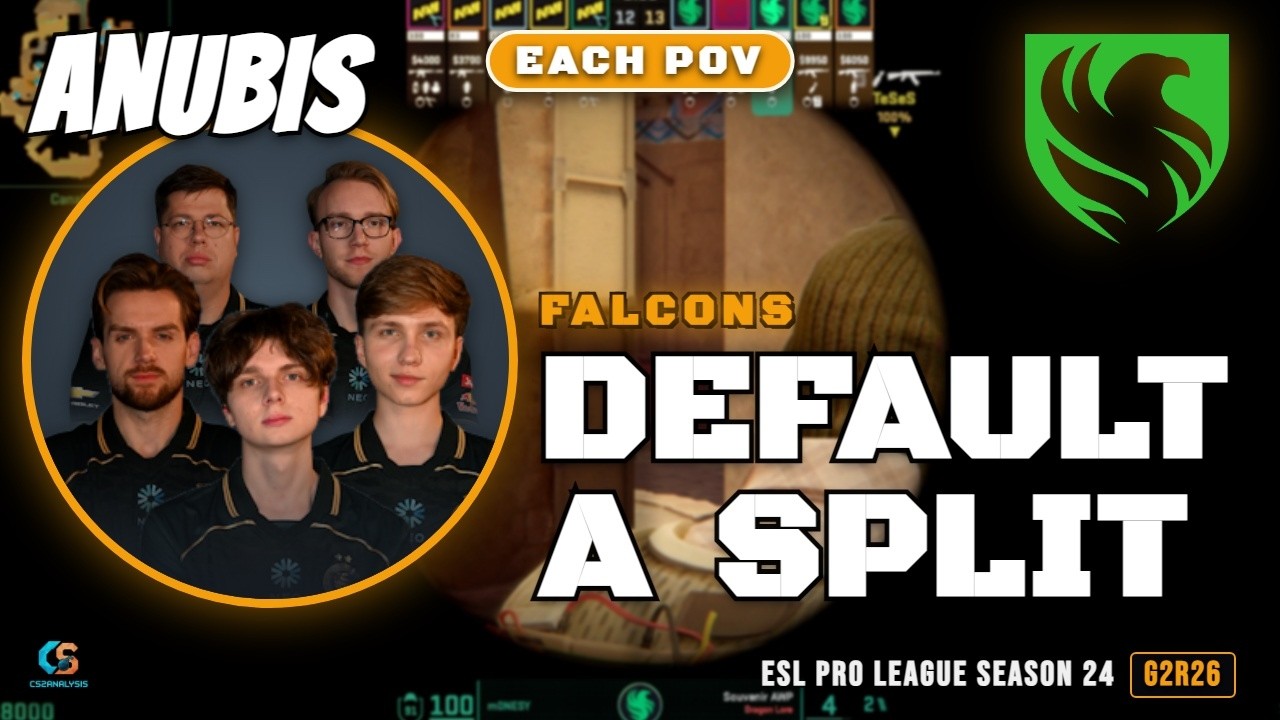 Falcons Default A Split vs Natus Vincere - Anubis - ESL Pro League Season 24
