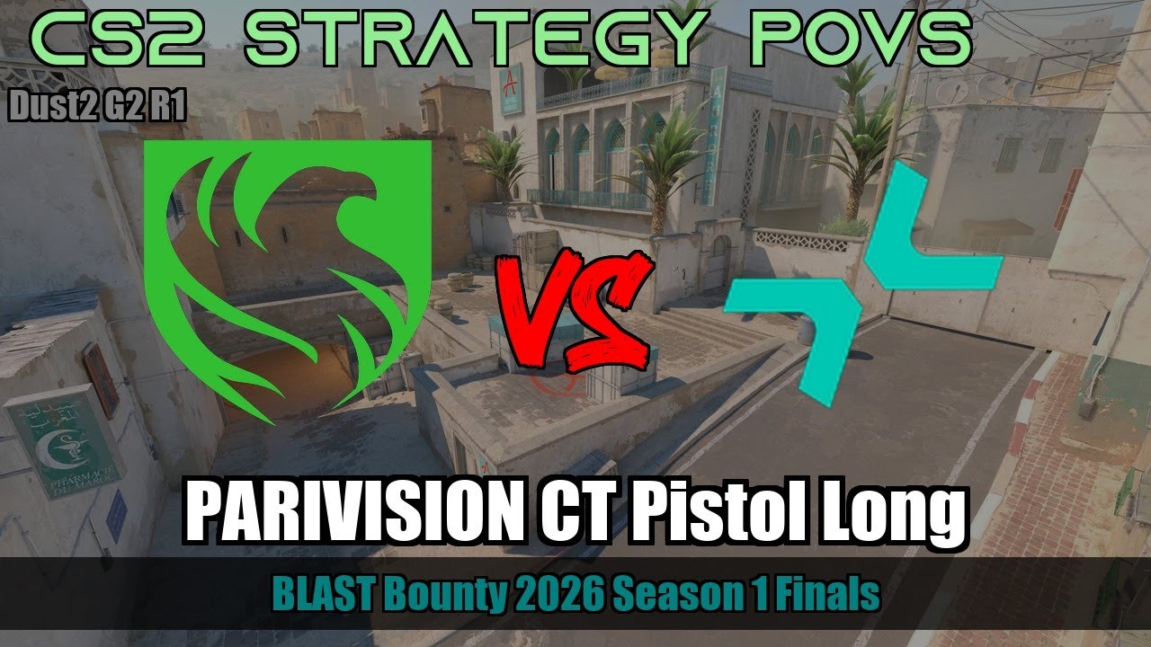 PARIVISION CT Pistol Long vs Falcons - Dust2 - BLAST Bounty 2026 Season 1 Finals