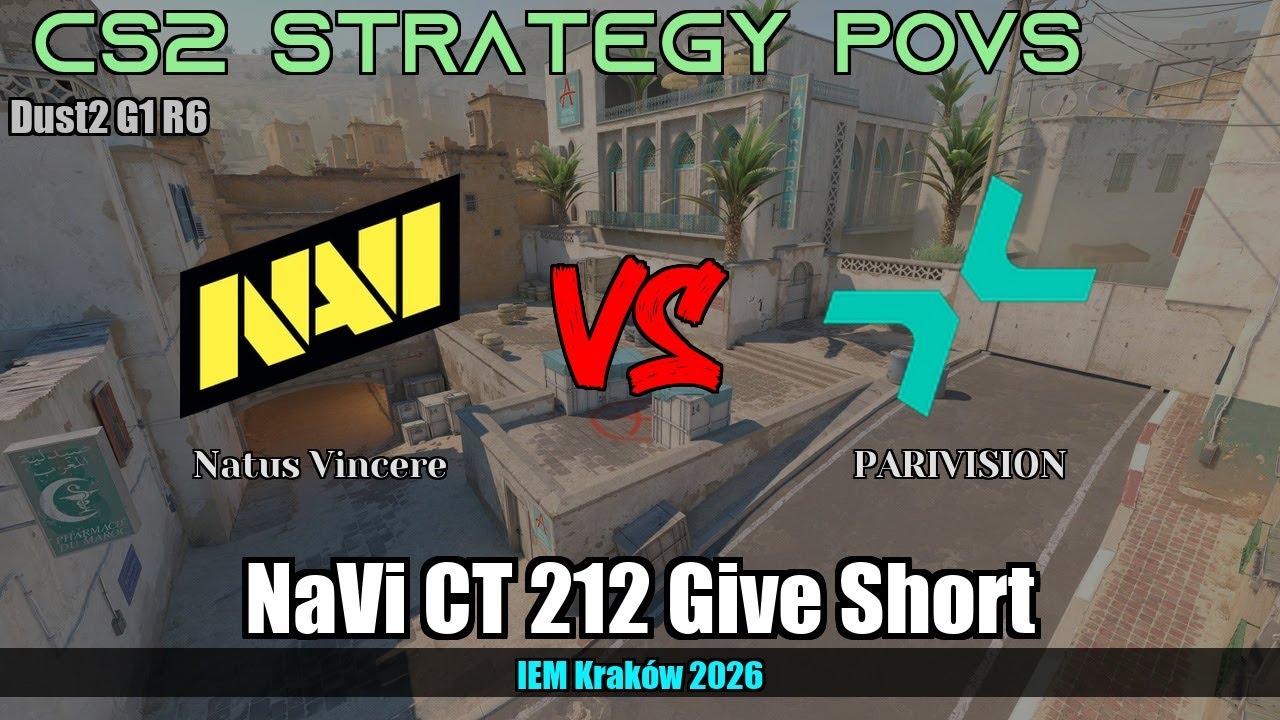 NaVi CT 212 Give Short vs Natus Vincere - Dust2 - IEM Kraków 2026