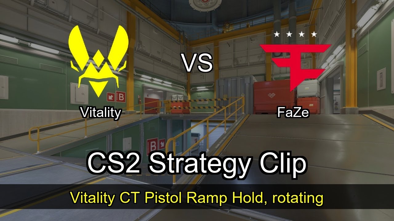 Vitality CT Pistol Ramp Hold, rotating vs FaZe - Nuke - StarLadder Budapest Major 2025