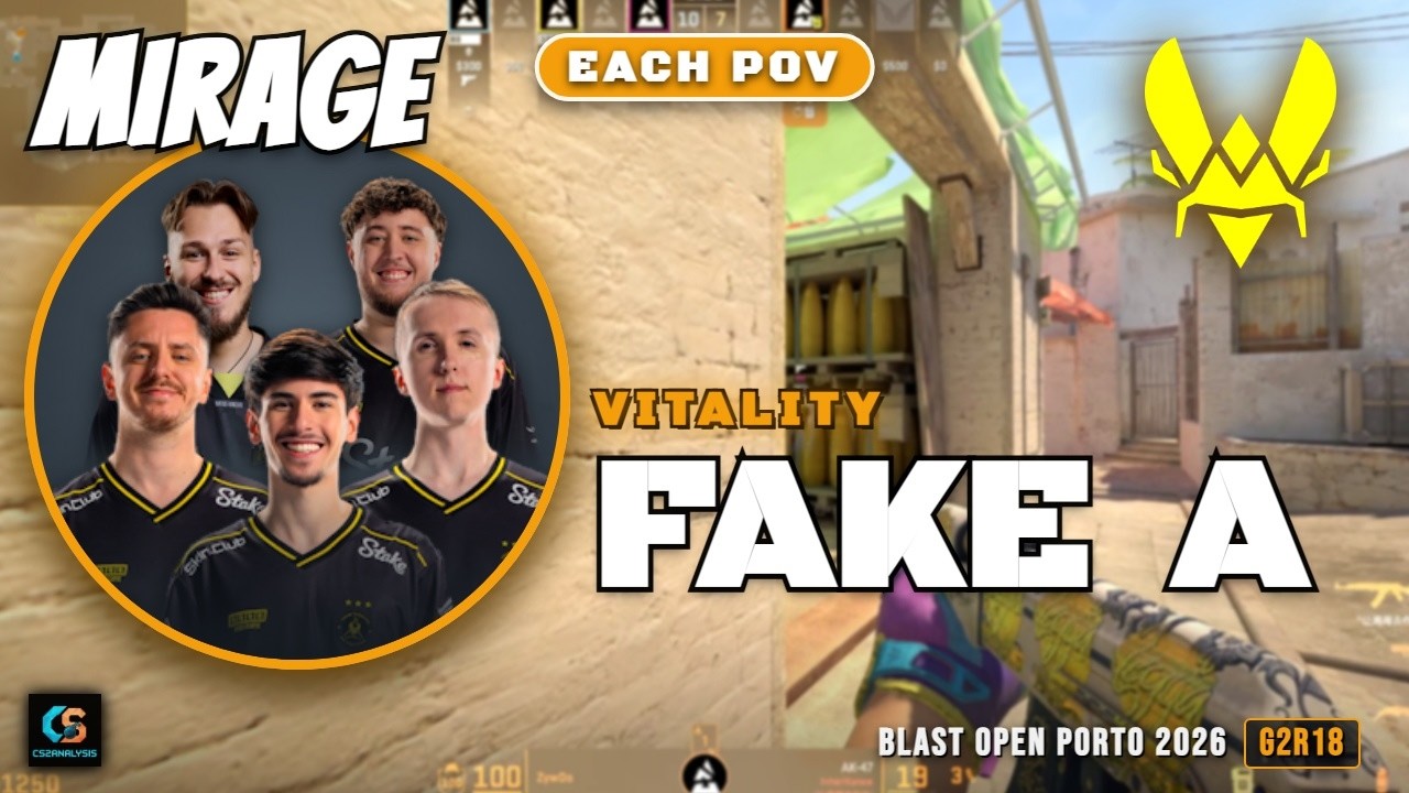 Vitality Fake A vs MOUZ - Mirage - BLAST Open Porto 2026