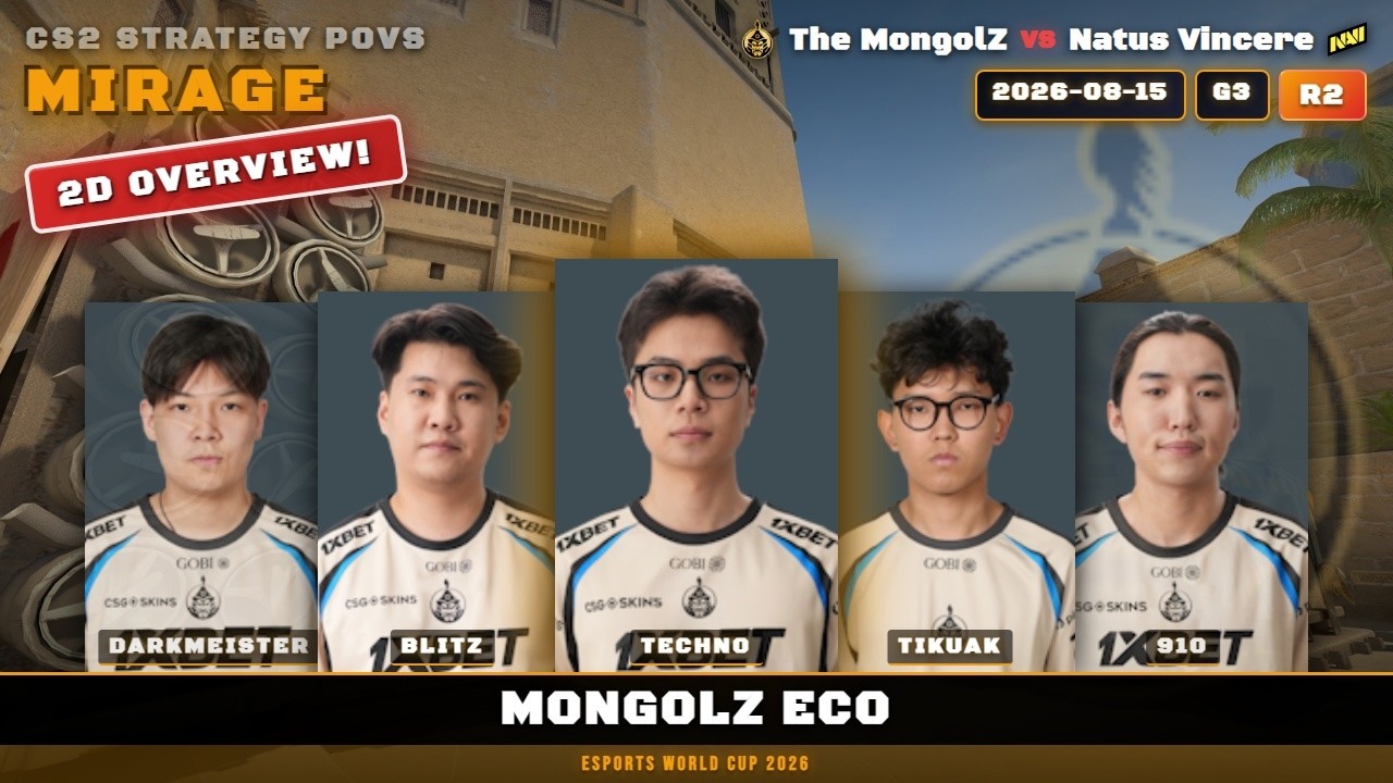 MongolZ Eco vs The MongolZ - Mirage - Esports World Cup 2026