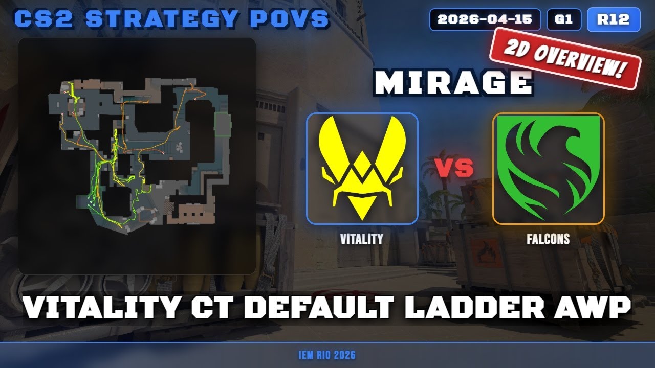 Vitality CT Default Ladder AWP vs Falcons - Mirage - IEM Rio 2026