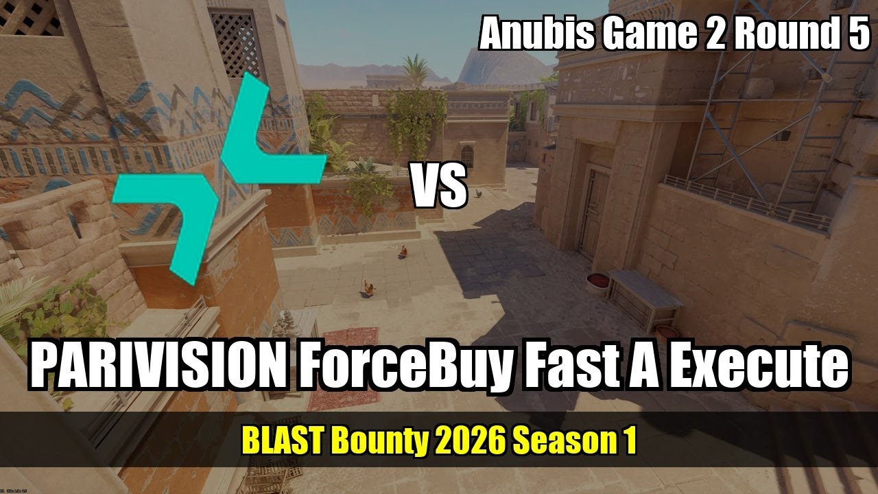 PARIVISION ForceBuy Fast A Execute vs ENCE - Anubis - BLAST Bounty 2026 Season 1