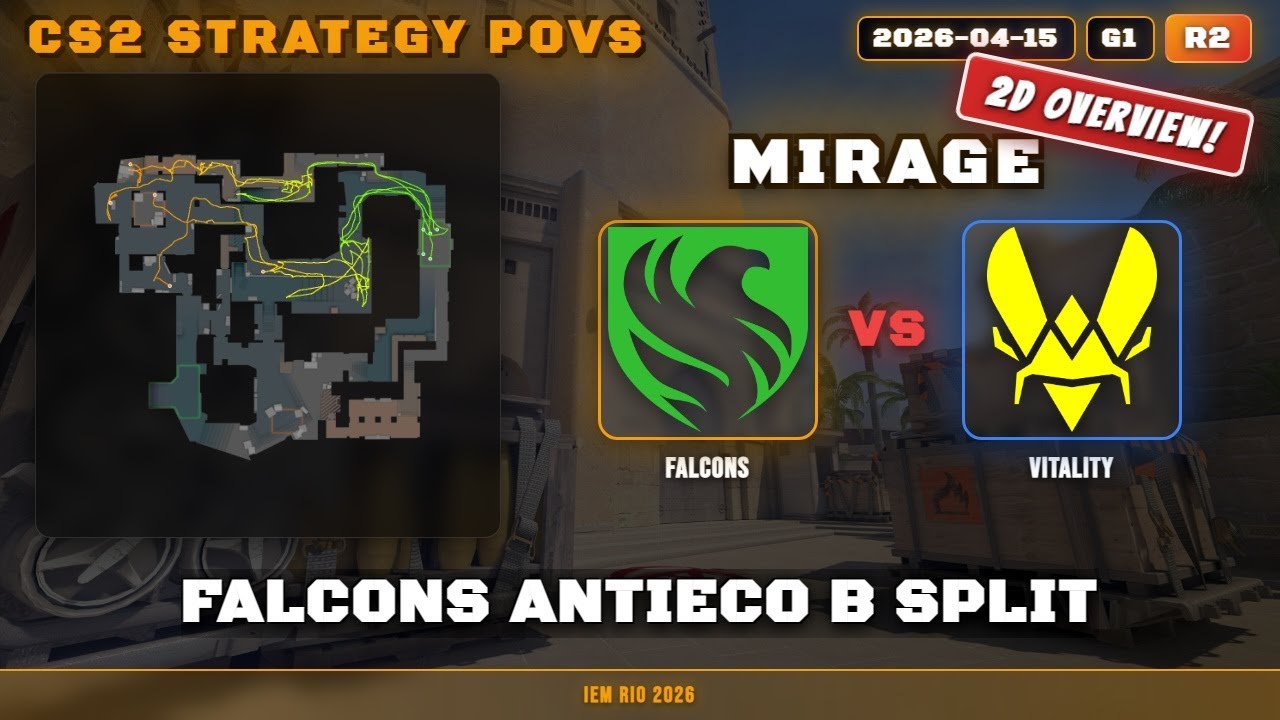 Falcons AntiEco B Split vs Vitality - Mirage - IEM Rio 2026