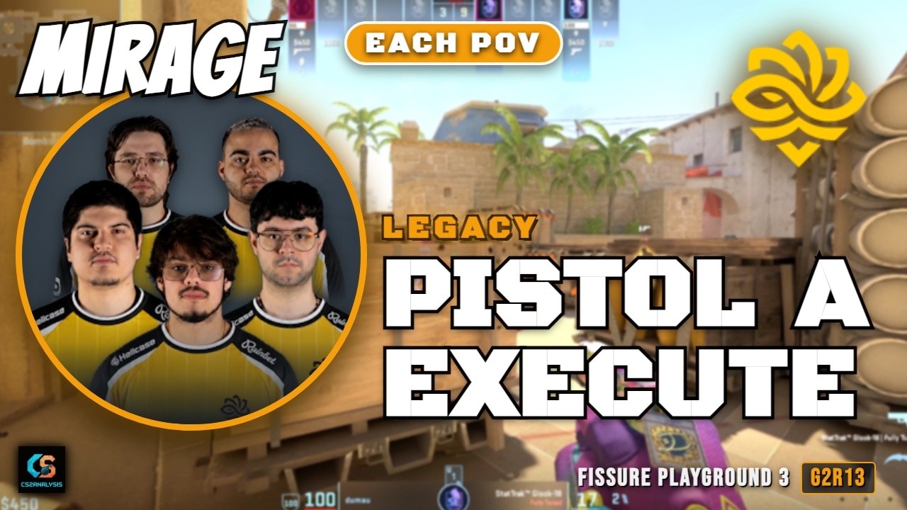 Legacy Pistol A Execute vs G2 - Mirage - FISSURE Playground 3