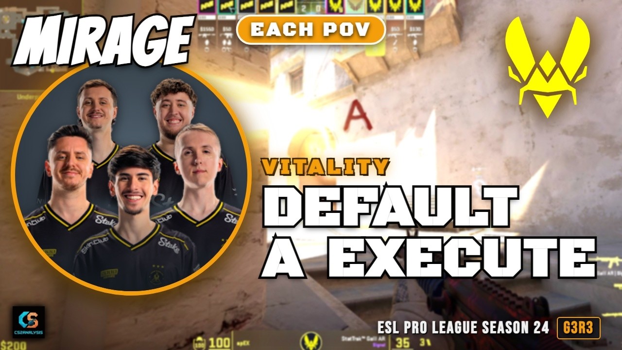 Vitality Default A Execute vs Natus Vincere - Mirage - ESL Pro League Season 24