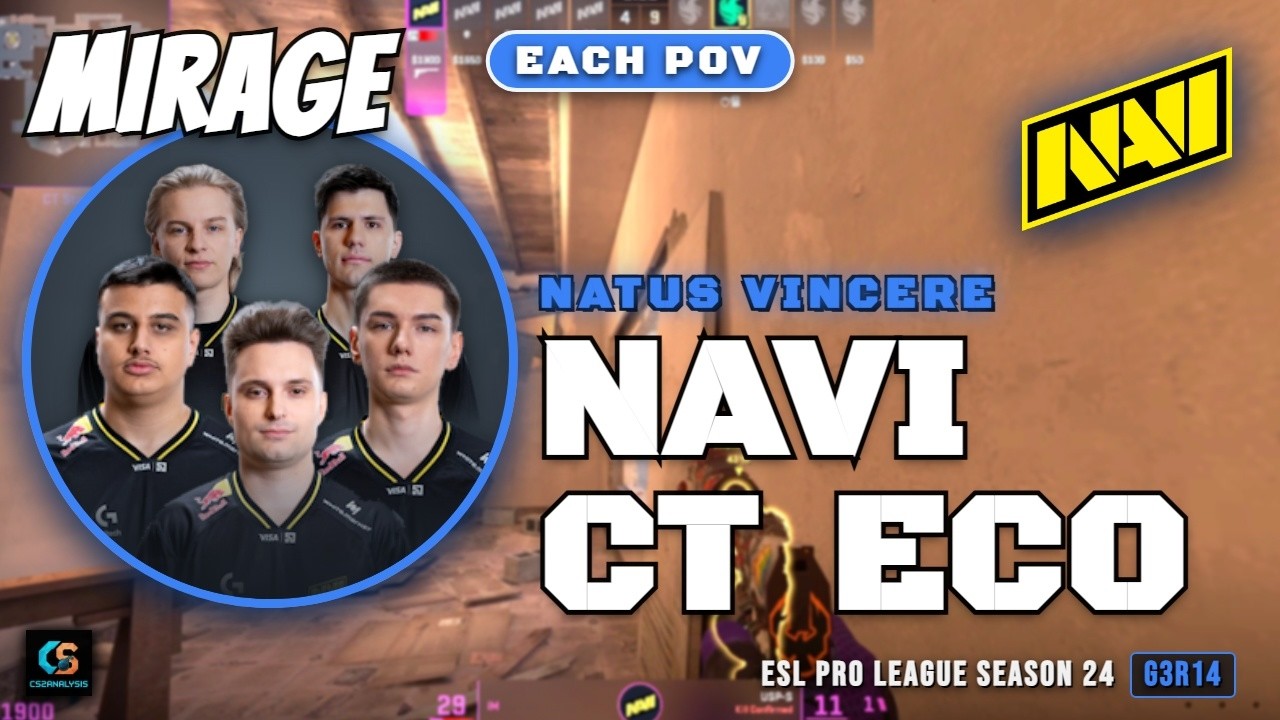 NaVi CT Eco vs Falcons - Mirage - ESL Pro League Season 24
