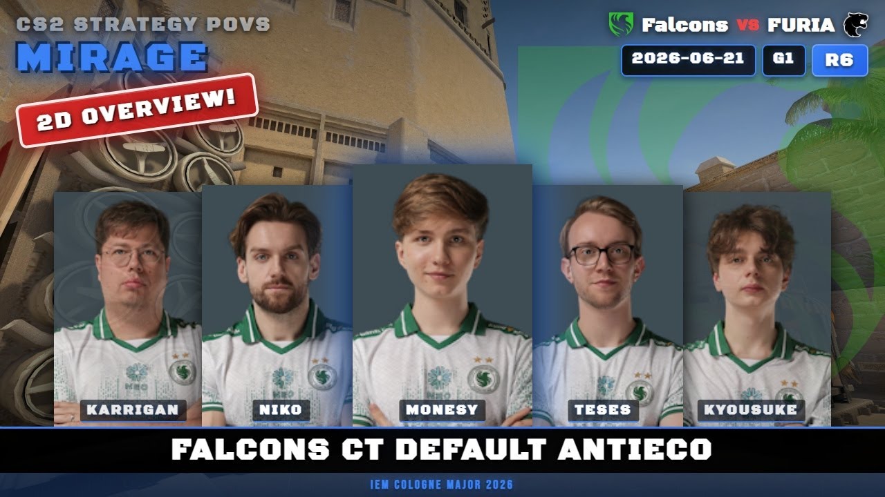 Falcons CT Default AntiEco vs FURIA - Mirage - IEM Cologne Major 2026