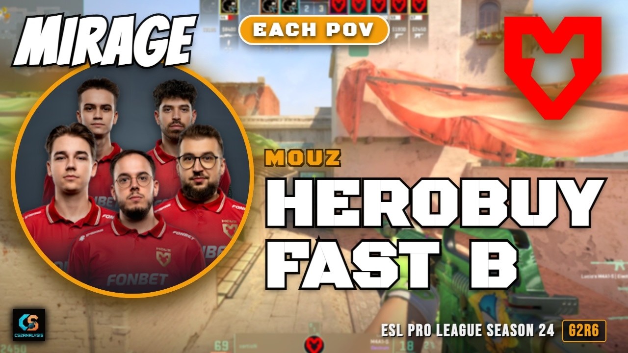 MOUZ HeroBuy Fast B vs FURIA - Mirage - ESL Pro League Season 24