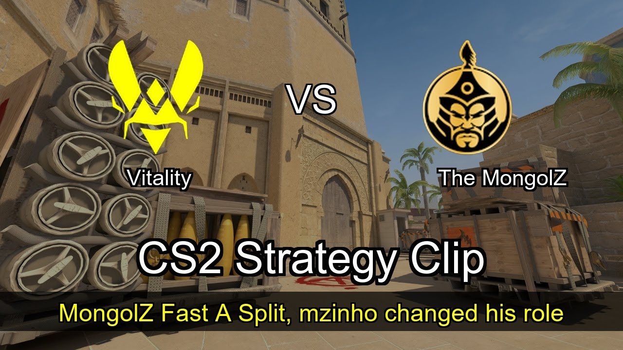 MongolZ Fast A Split, mzinho changed his role vs Vitality - Mirage - StarLadder Budapest Major 2025