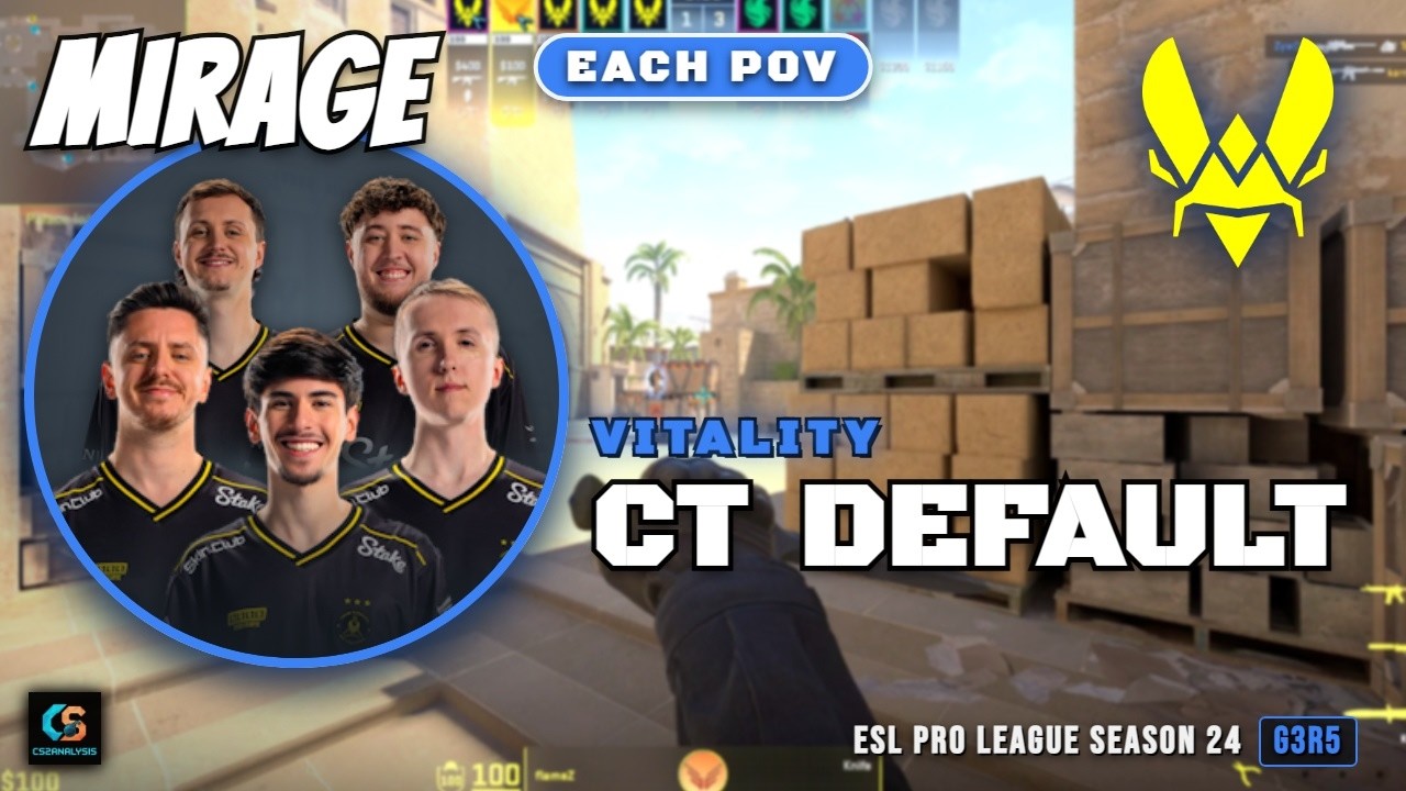 Vitality CT Default vs Falcons - Mirage - ESL Pro League Season 24
