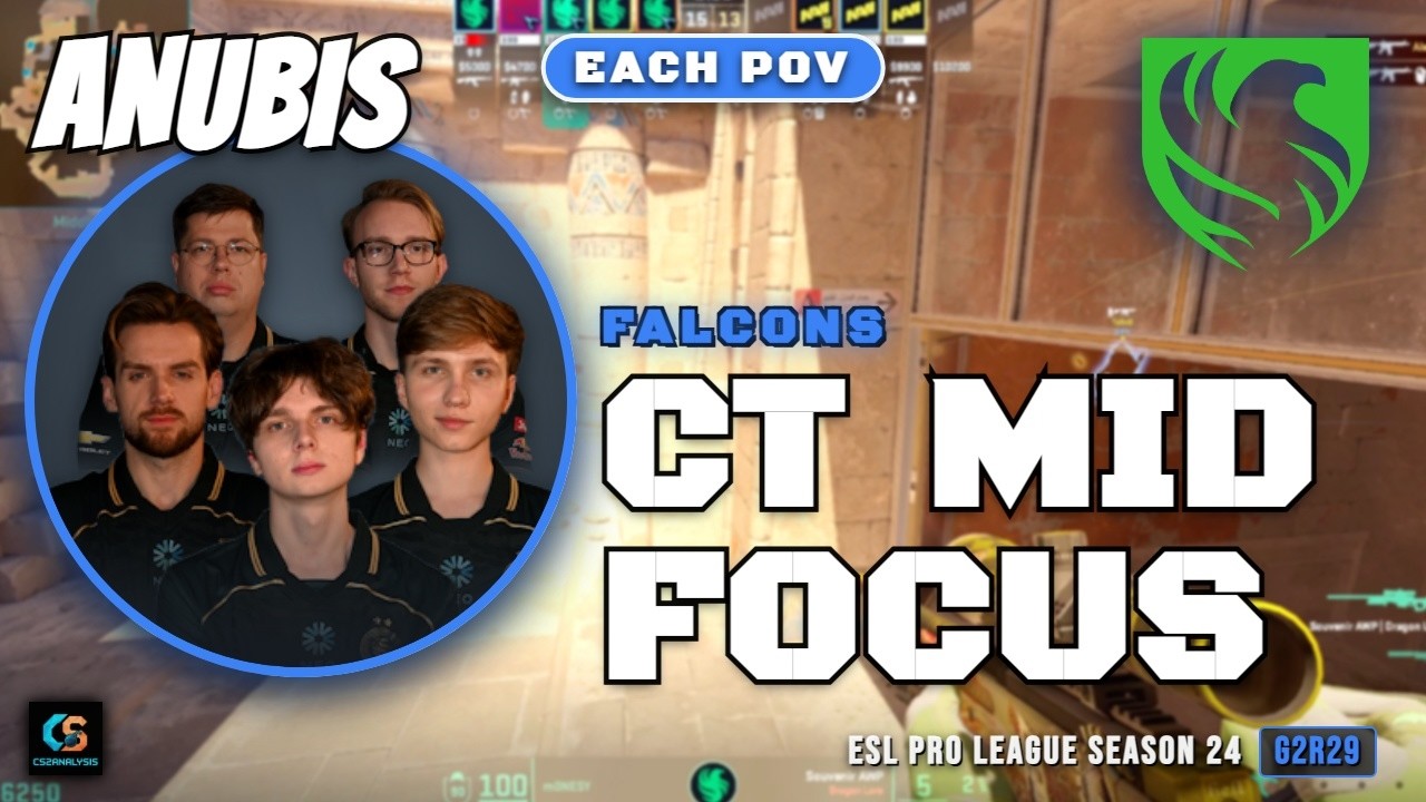 Falcons CT Mid Focus vs Natus Vincere - Anubis - ESL Pro League Season 24