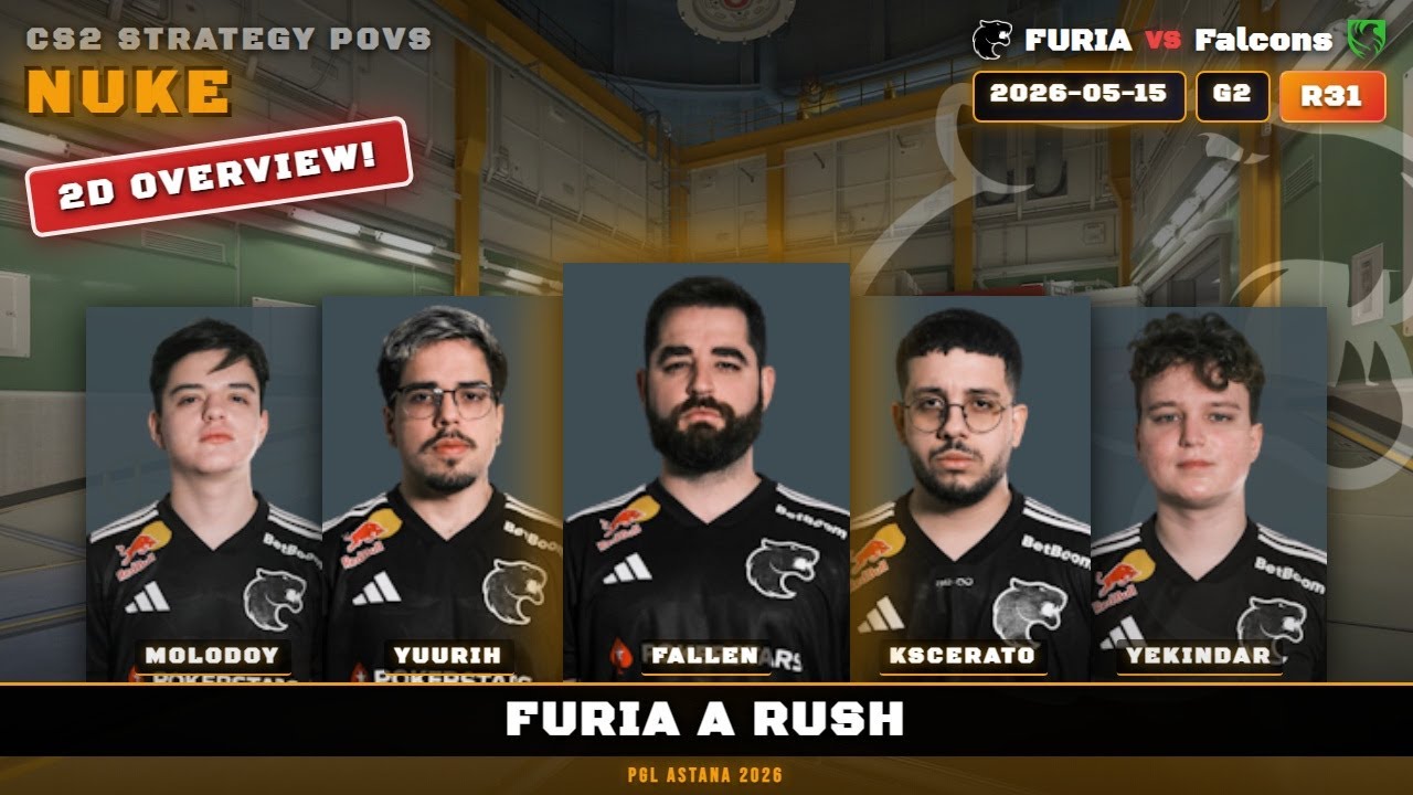 FURIA A Rush vs Falcons - Nuke - PGL Astana 2026
