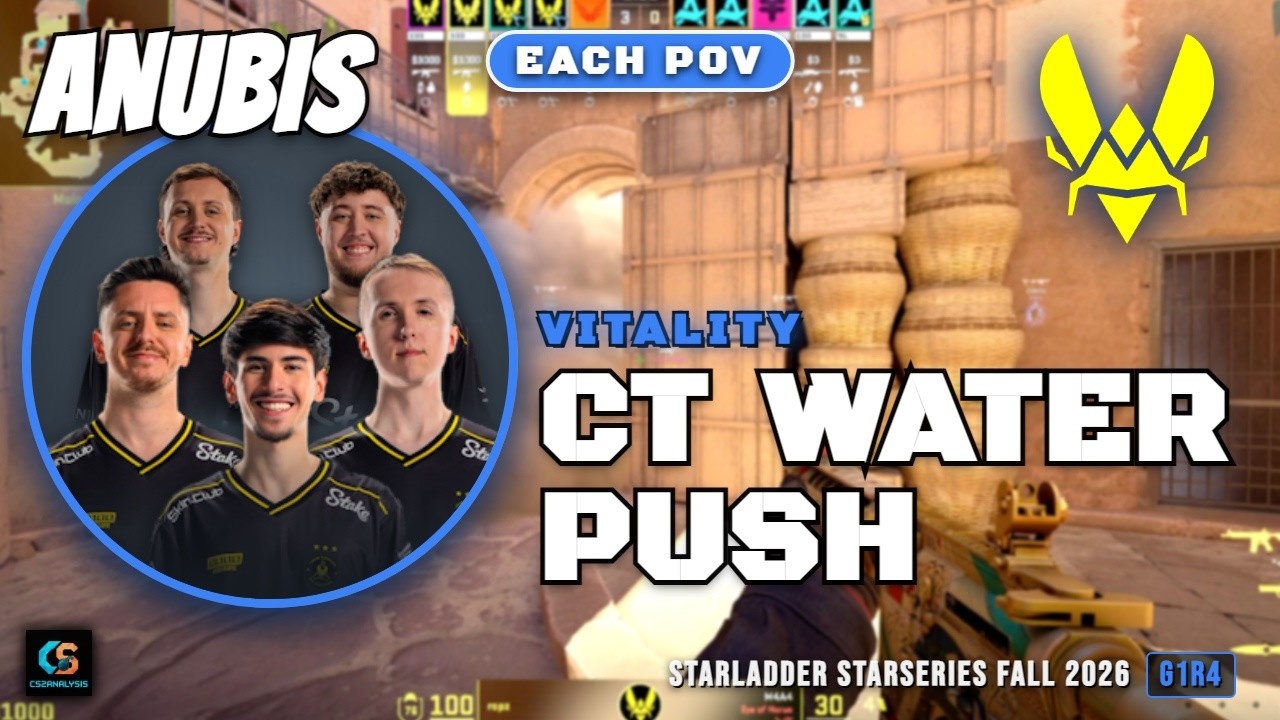 Vitality CT Water Push vs Aurora - Anubis - StarLadder StarSeries Fall 2026