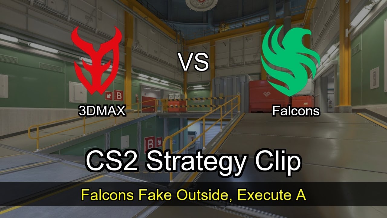 Falcons Fake Outside, Execute A vs 3DMAX - Nuke - ESL Pro League Season 22