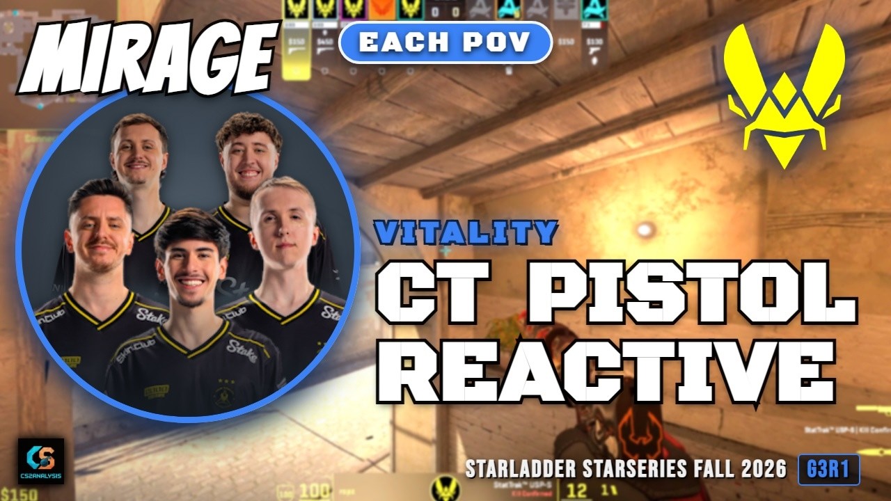CT Pistol Reactive vs Aurora - Mirage - StarLadder StarSeries Fall 2026