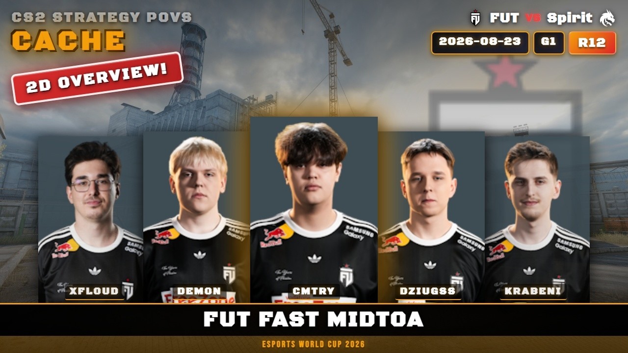 FUT Fast MidToA vs Spirit - Cache - Esports World Cup 2026