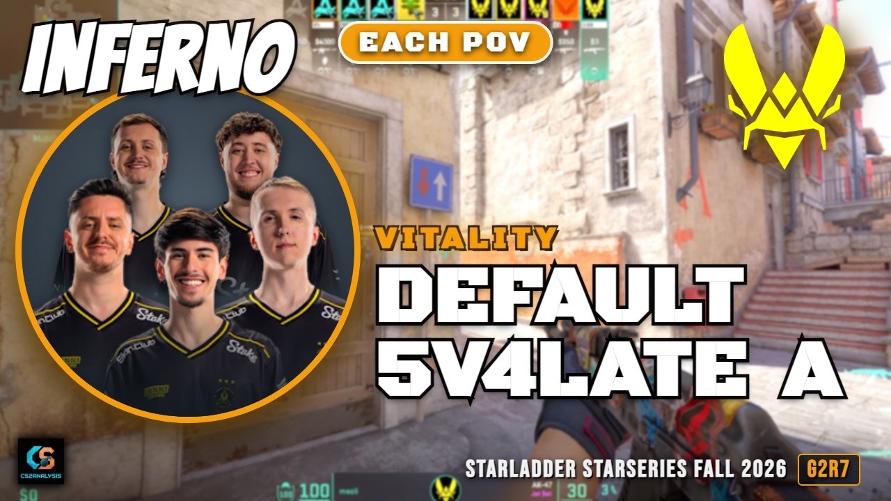 Vitality Default 5v4 Late A vs Aurora - Inferno - StarLadder StarSeries Fall 2026