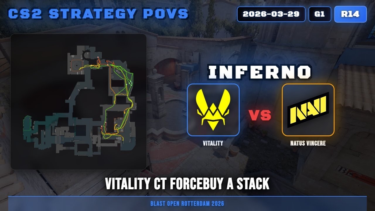 Vitality CT Forcebuy A Stack vs Natus Vincere - Inferno - BLAST Open Rotterdam 2026