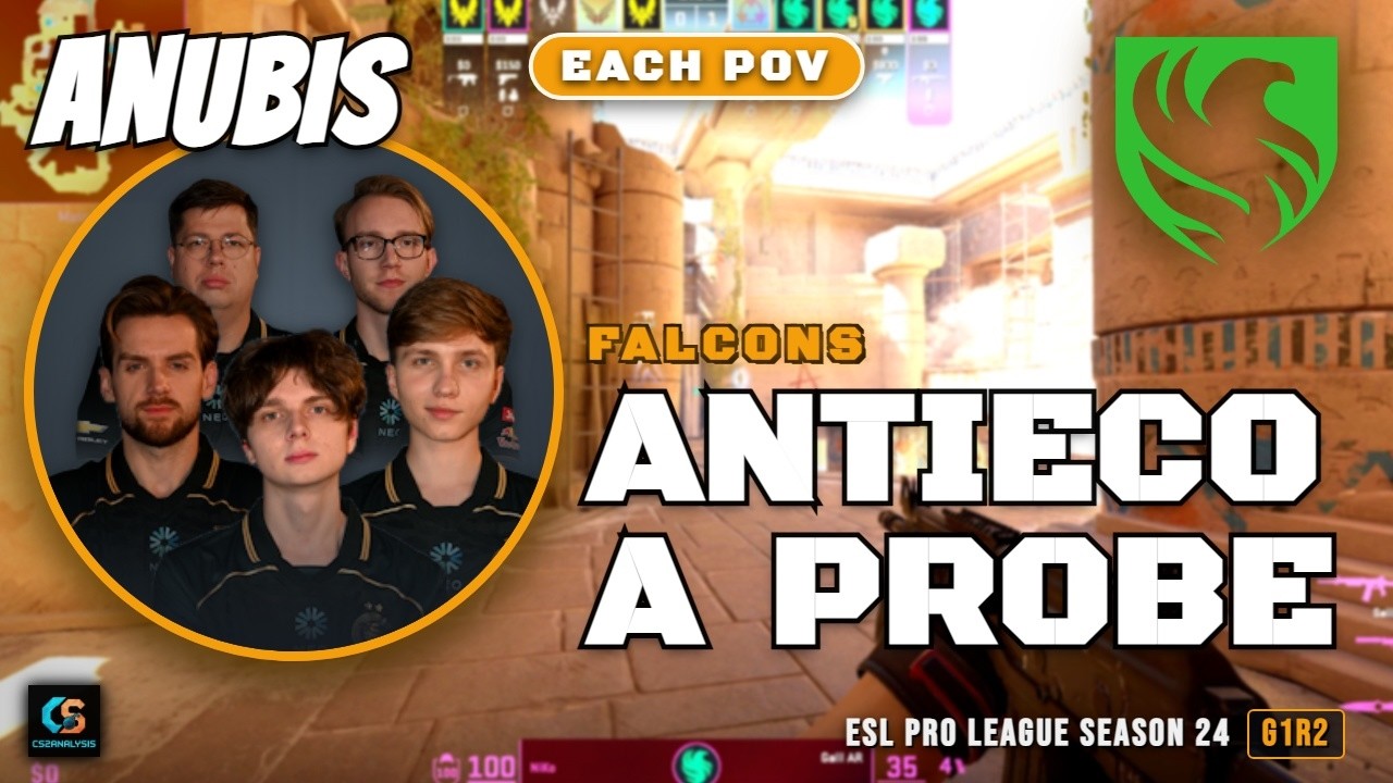 Falcons AntiEco A Probe vs Vitality - Anubis - ESL Pro League Season 24