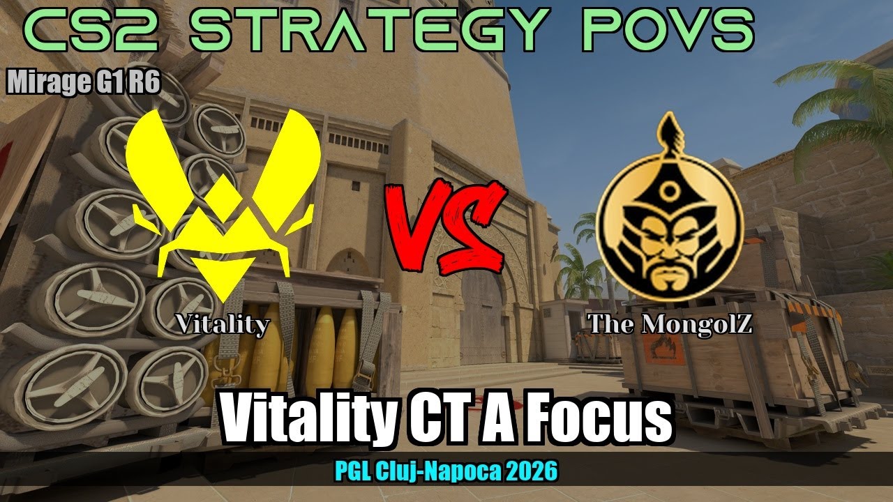 Vitality CT A Focus vs The MongolZ - Mirage - PGL Cluj-Napoca 2026