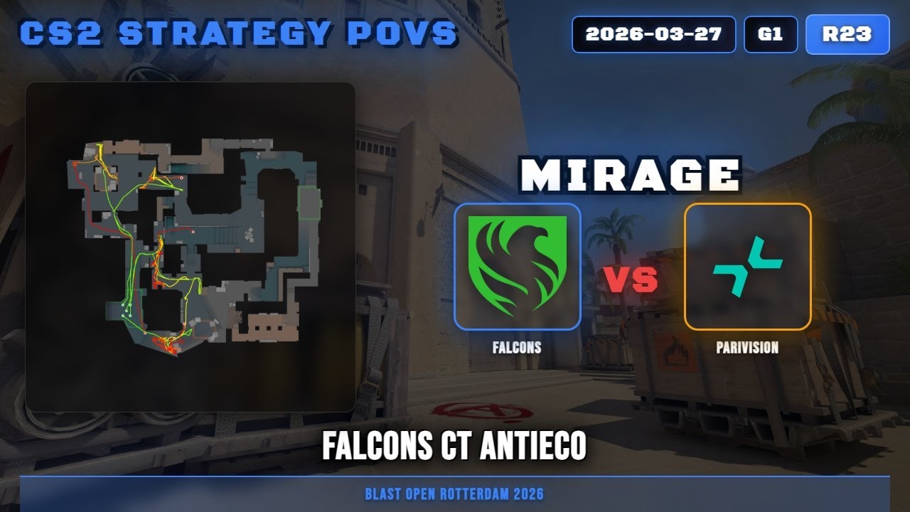 Falcons CT AntiEco vs PARIVISION - Mirage - BLAST Open Rotterdam 2026