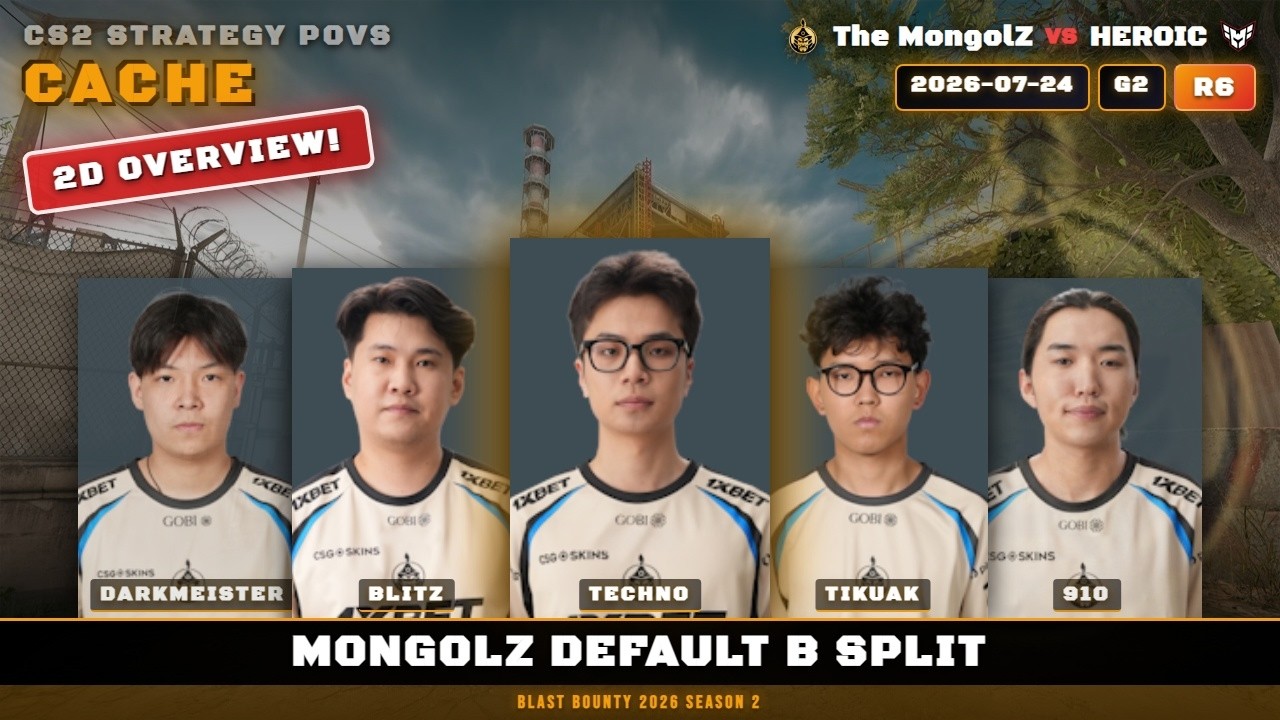 MongolZ Default B Split vs HEROIC - Cache - BLAST Bounty 2026 Season 2