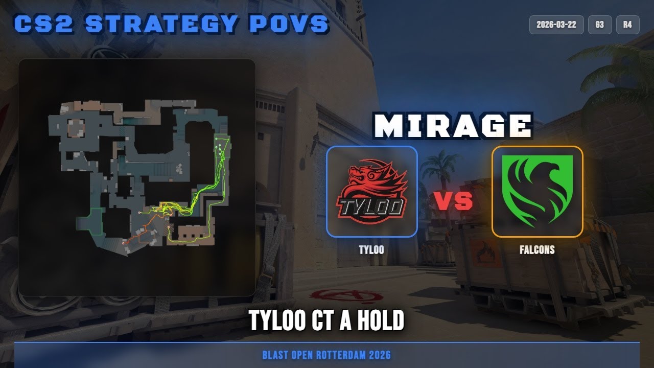 Tyloo CT A Hold vs TYLOO - Mirage - BLAST Open Rotterdam 2026