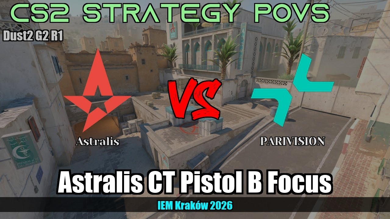 Astralis CT Pistol B Focus vs PARIVISION - Dust2 - IEM Kraków 2026