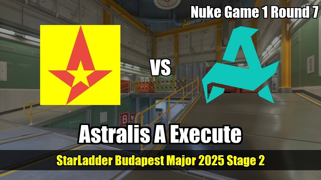 Astralis A Execute vs Aurora - Nuke - StarLadder Budapest Major 2025 Stage 2