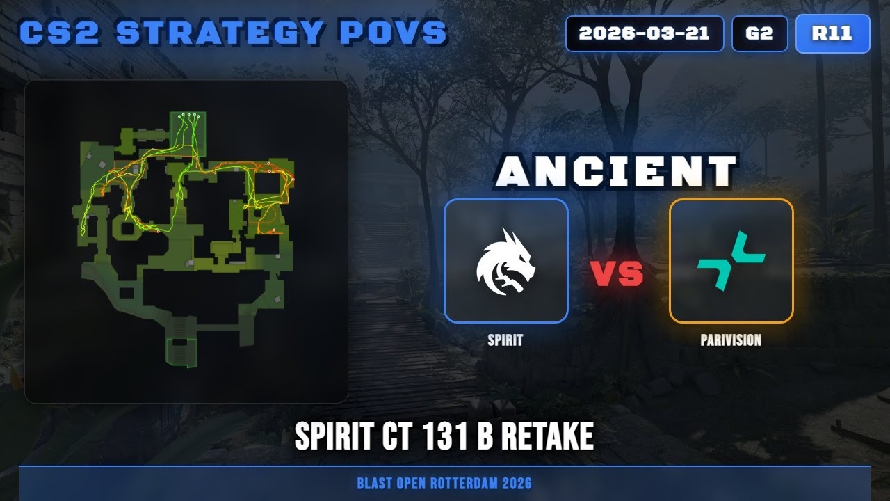 Spirit CT 131 B Retake vs PARIVISION - Ancient - BLAST Open Rotterdam 2026