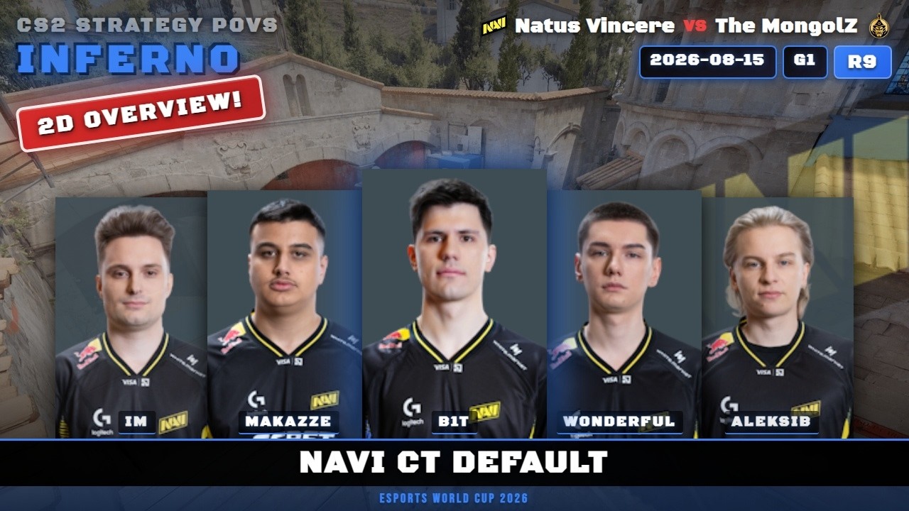 NaVi CT Default vs The MongolZ - Inferno - Esports World Cup 2026