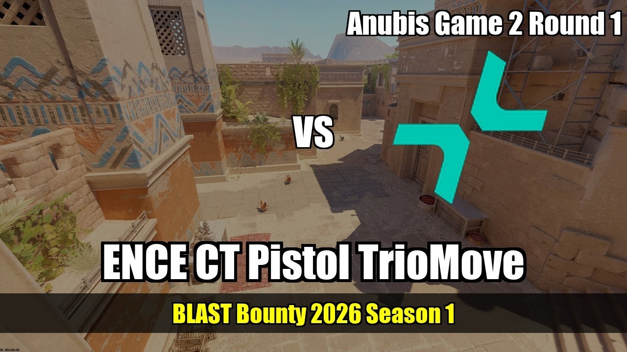 ENCE CT Pistol TrioMove vs PARIVISION - Anubis - BLAST Bounty 2026 Season 1